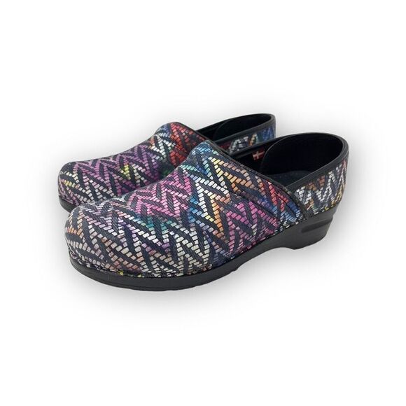 Sanita Original Professional Raffia Clog Multicolor Rainbow Women’s EU 39 US 9 - Picture 2 of 12